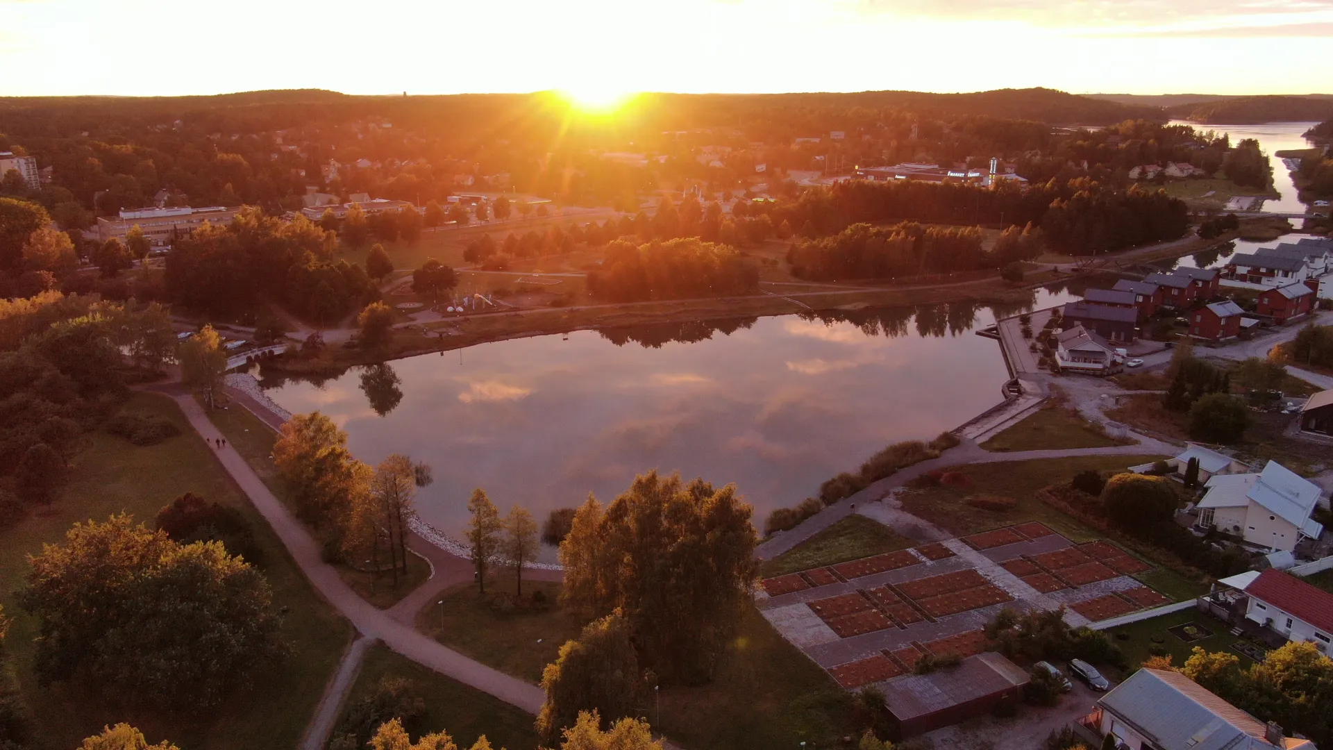Pargas solnedgang
